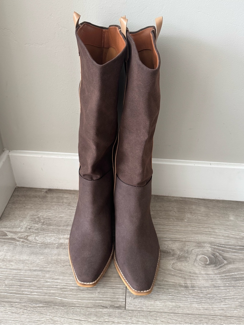 Mi.iM Brown Women's Western-Inspired Mid-Calf Boots